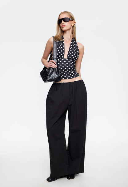 Lioness Fashion Store | SAFARI HALTER - NOIR POLKA