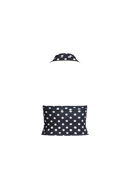 Lioness Fashion Store | SAFARI HALTER - NOIR POLKA
