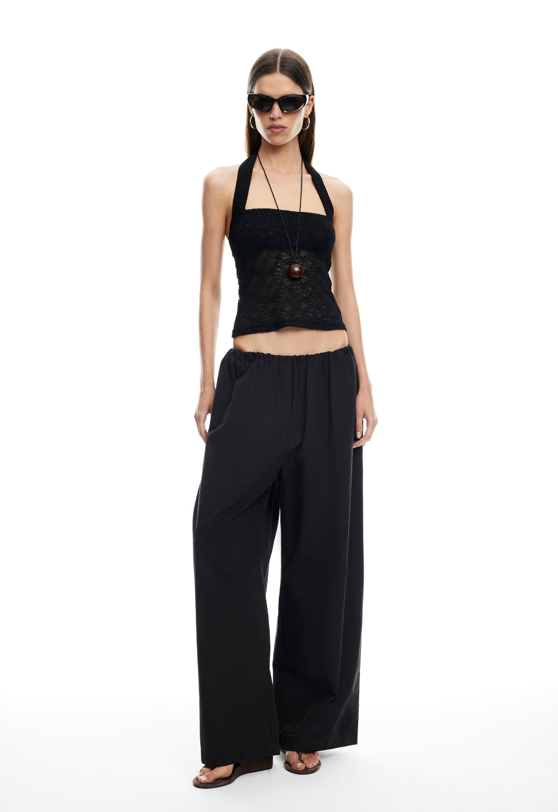 Lioness Fashion Sale | PALISADES HALTER TOP - NOIR
