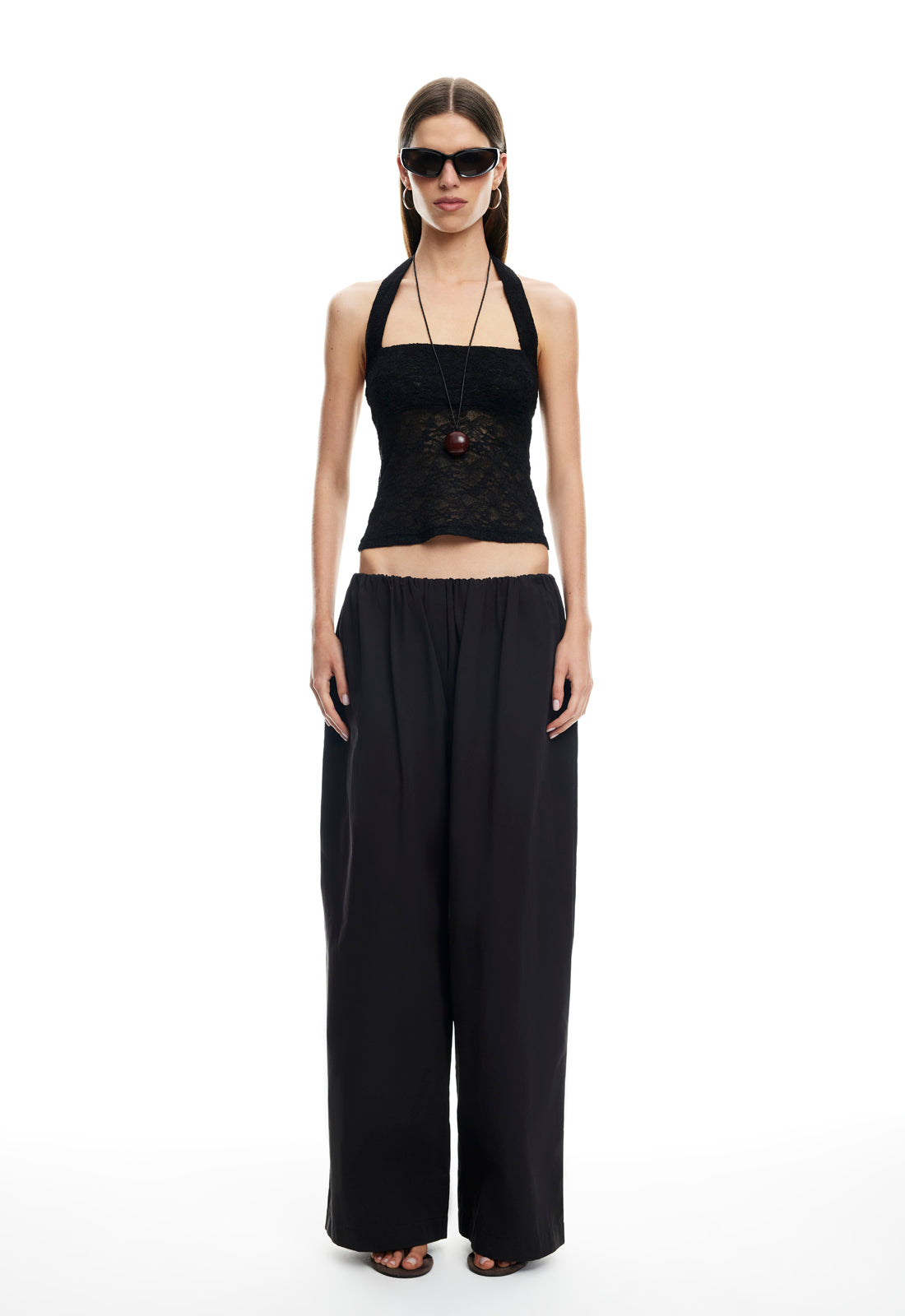 Lioness Fashion Sale | PALISADES HALTER TOP - NOIR