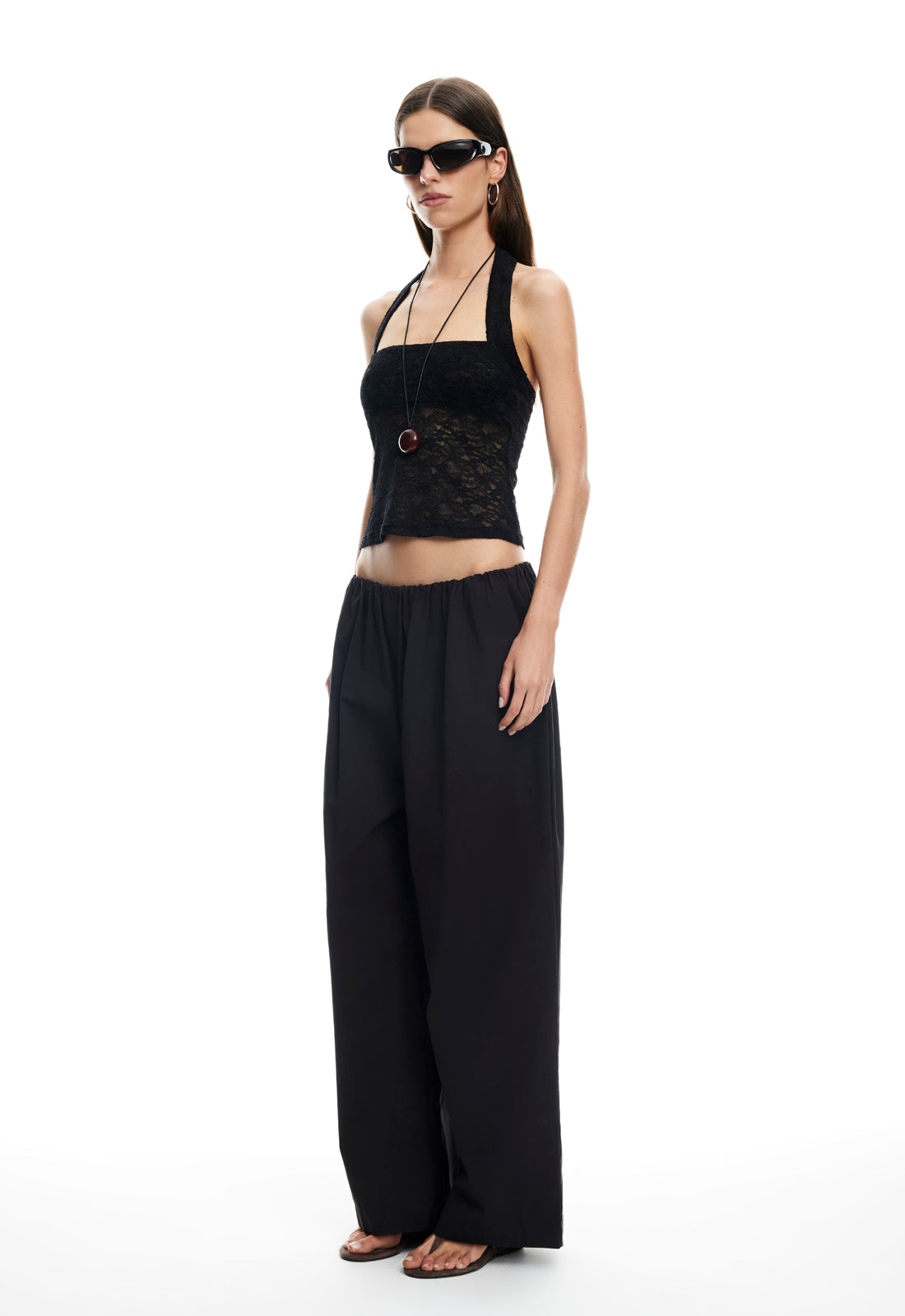 Lioness Fashion Sale | PALISADES HALTER TOP - NOIR